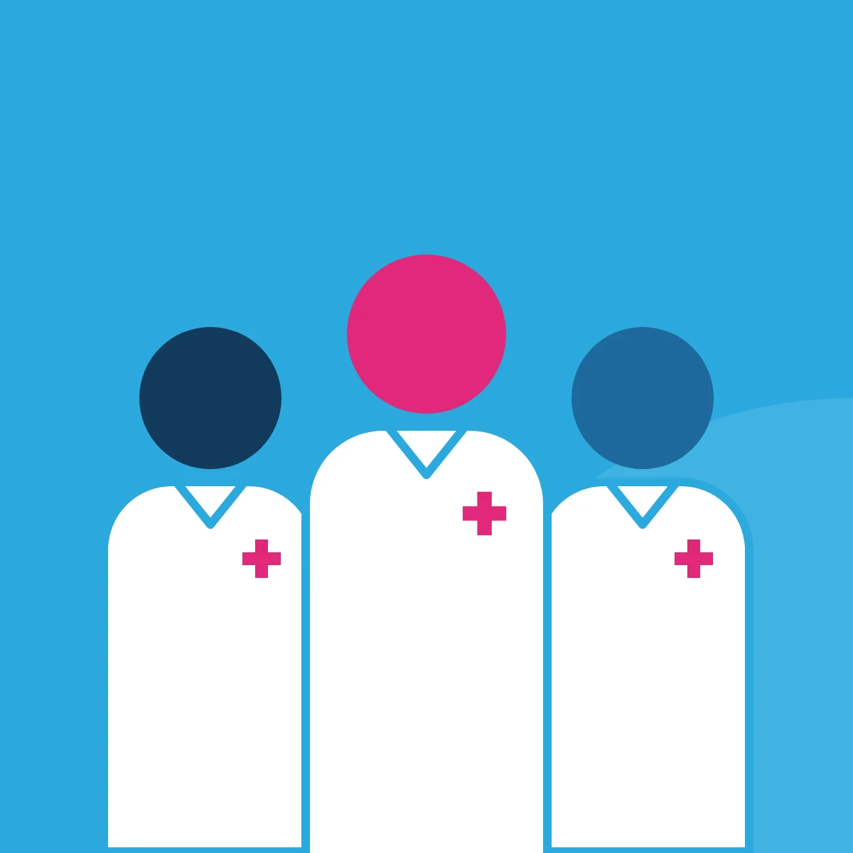 Illustration of an ambulance with the medical cross